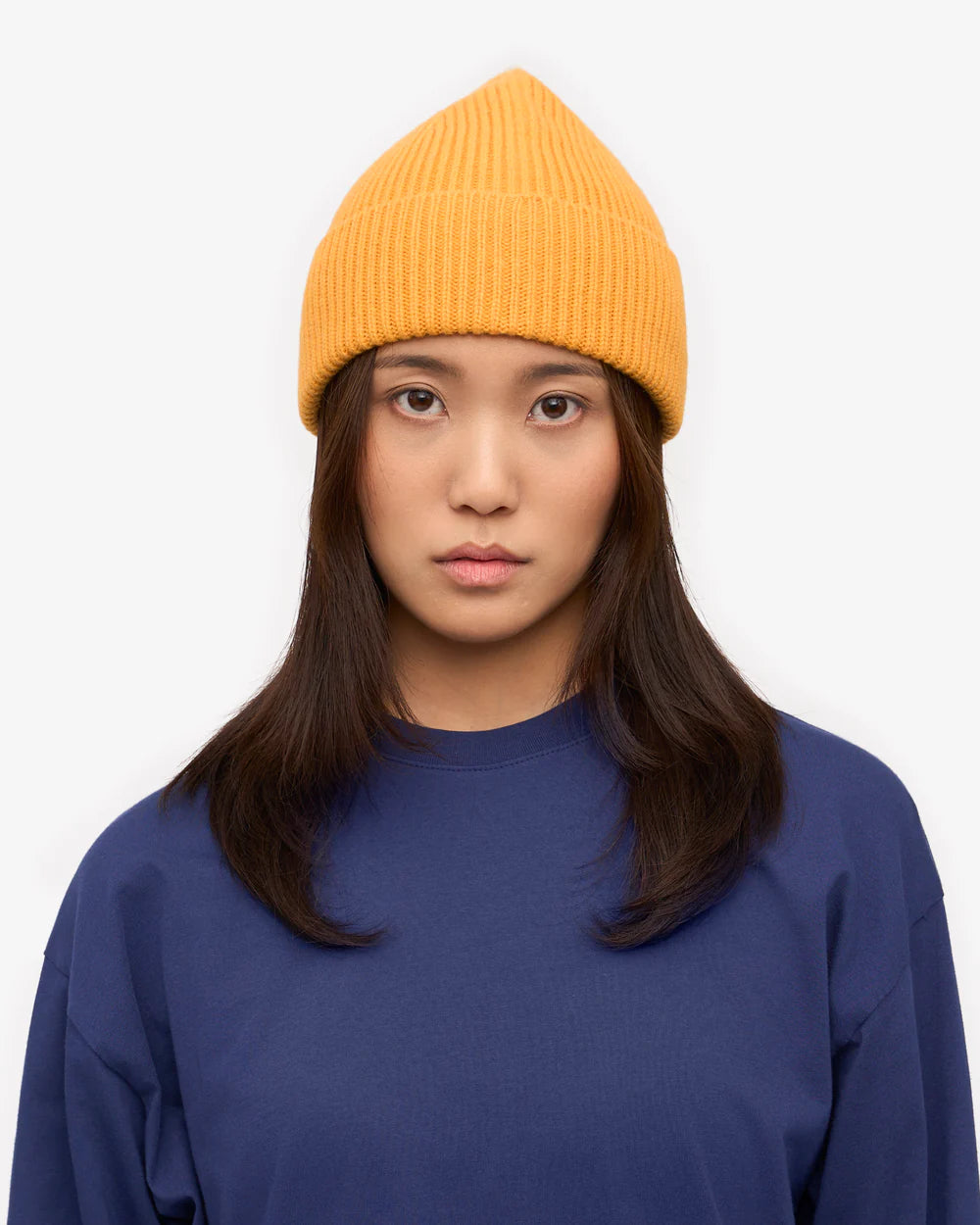 COLORFUL STANDARD Merino Wool Beanie in BURNED YELLOW