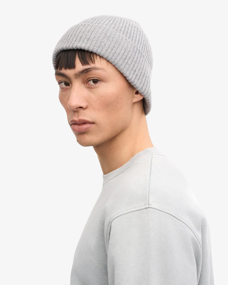 COLORFUL STANDARD Merino Wool Beanie in HEATHER GREY