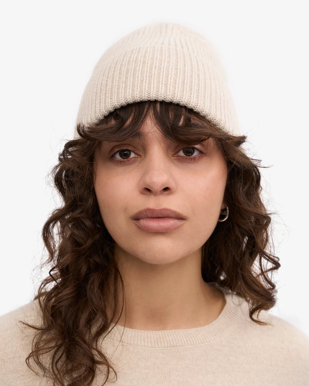 COLORFUL STANDARD Merino Wool Beanie in IVORY WHITE