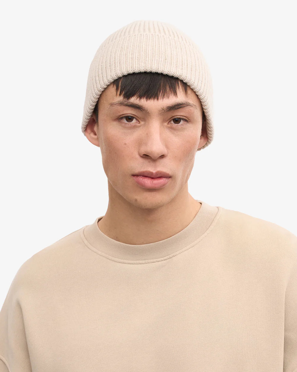 COLORFUL STANDARD Merino Wool Beanie in IVORY WHITE