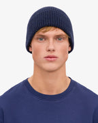 COLORFUL STANDARD Merino Wool Beanie in MARINE BLUE