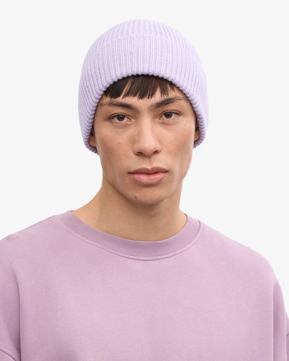 COLORFUL STANDARD Merino Wool Beanie in SOFT LAVENDER
