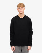 COLORFUL STANDARD Classic Merino Wool Crew in DEEP BLACK