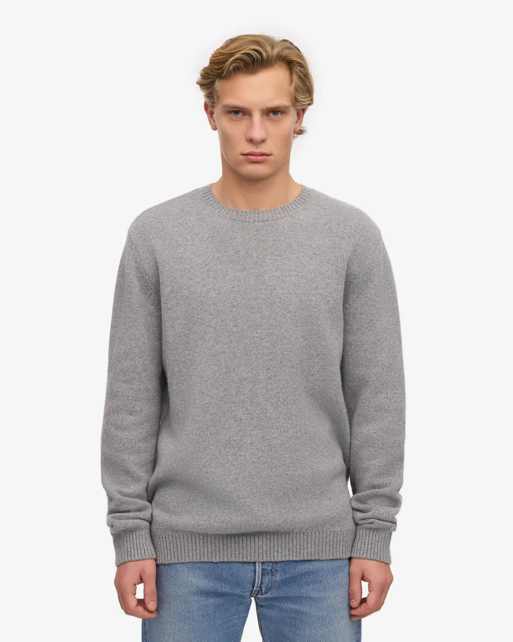 COLORFUL STANDARD Classic Merino Wool Crew in HEATHER GREY