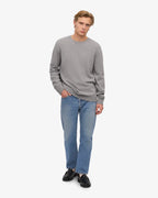 COLORFUL STANDARD Classic Merino Wool Crew in HEATHER GREY