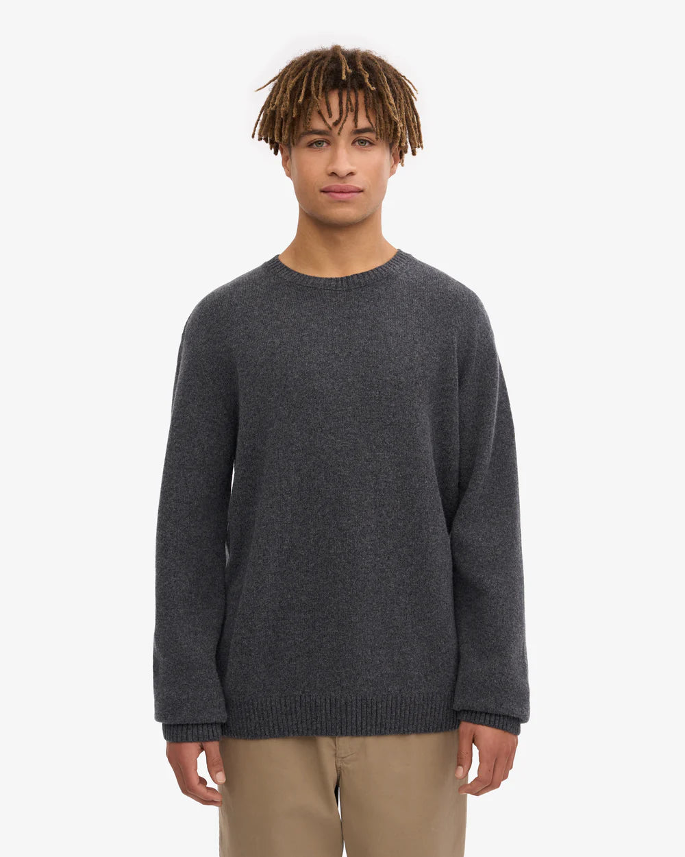 COLORFUL STANDARD Classic Merino Wool Crew in Lava Grey