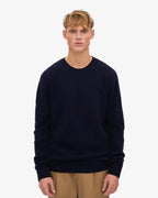 COLORFUL STANDARD Classic Merino Wool Crew in NAVY BLUE