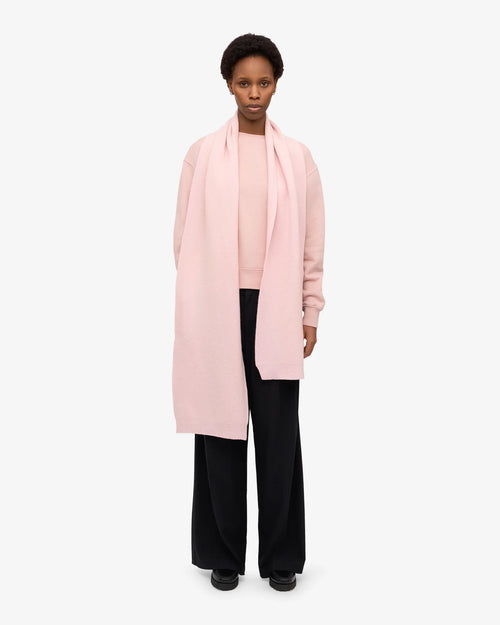 COLORFUL STANDARD Merino Wool Scarf in FADED PINK