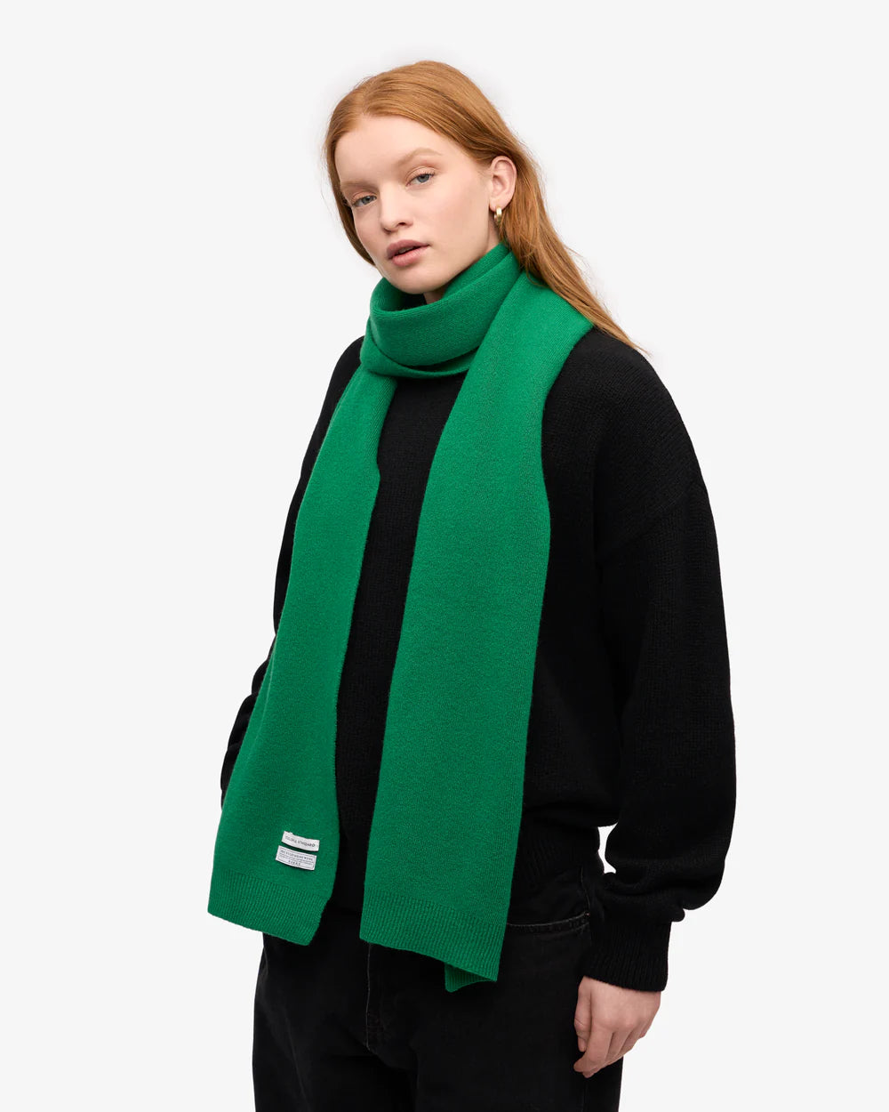 COLORFUL STANDARD Merino Wool Scarf in KELLY GREEN