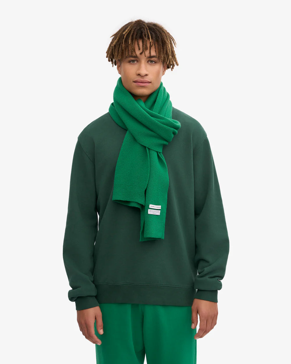 COLORFUL STANDARD Merino Wool Scarf in KELLY GREEN