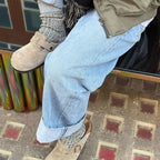 Womens BIRKENSTOCK Twist Thick Socks in CREAM