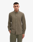 COLORFUL STANDARD Organic Button Down Shirt in DUSTY OLIVE