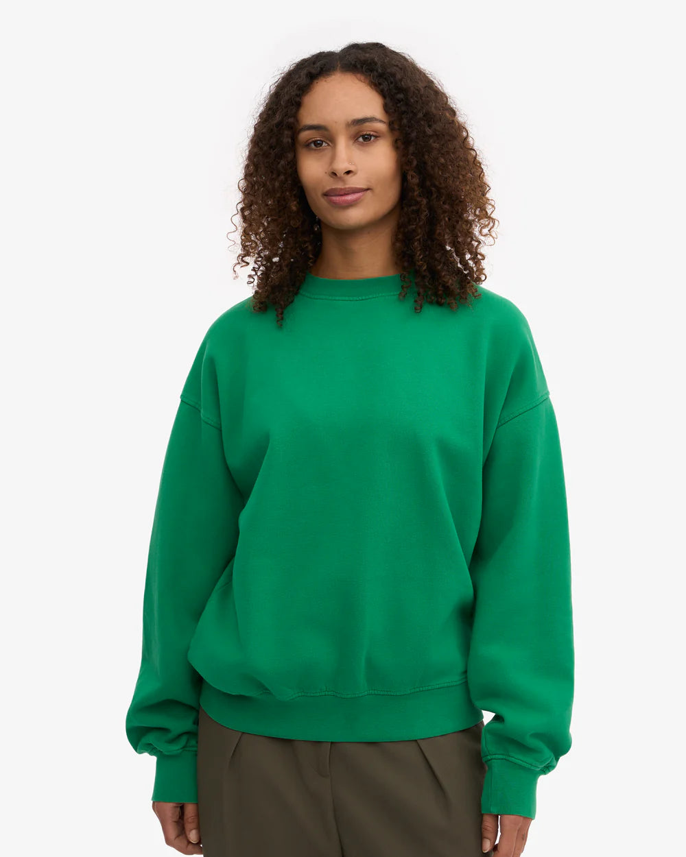 COLORFUL STANDARD Oversized Sweatshirt in KELLY GREEN