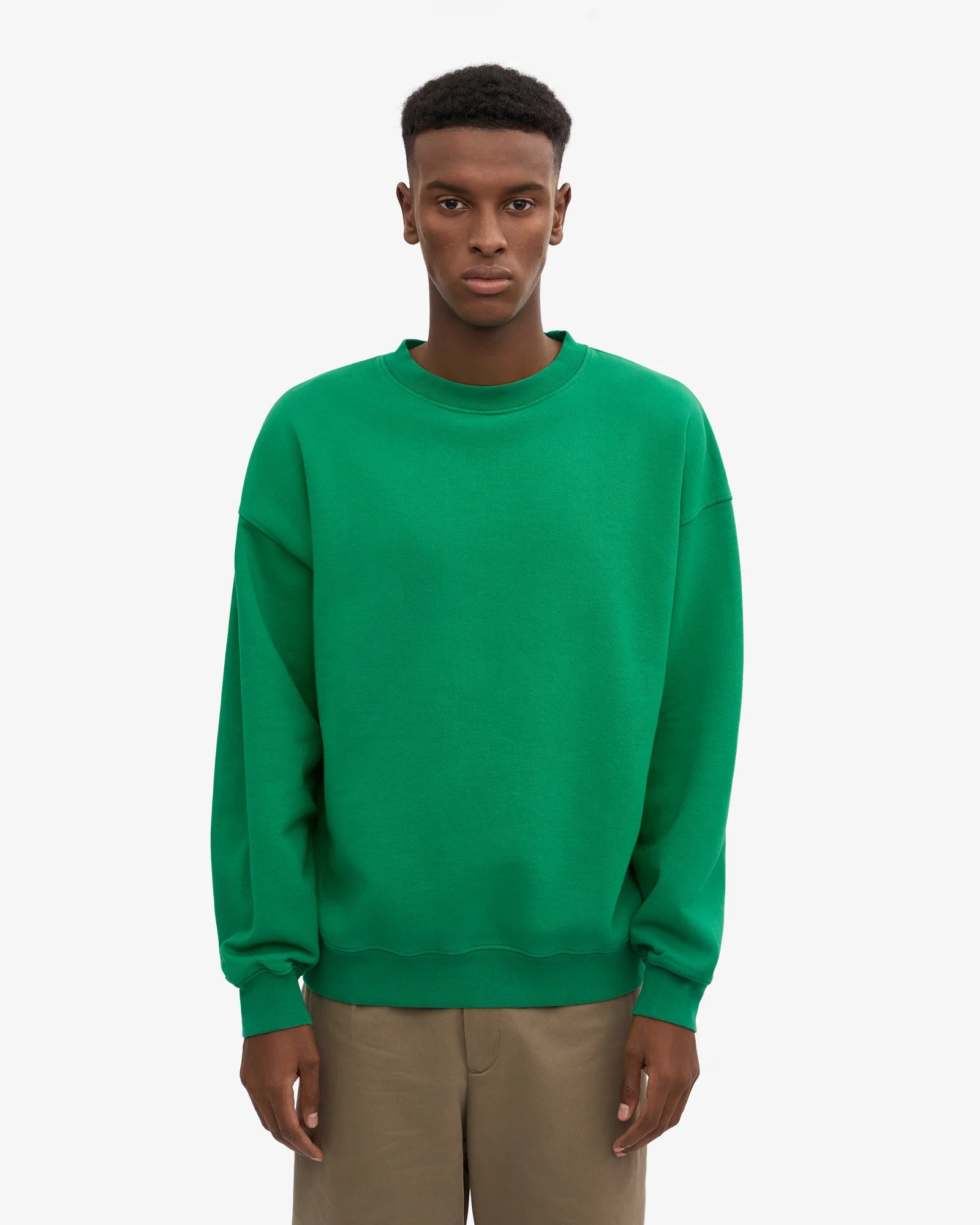 COLORFUL STANDARD Oversized Sweatshirt in KELLY GREEN