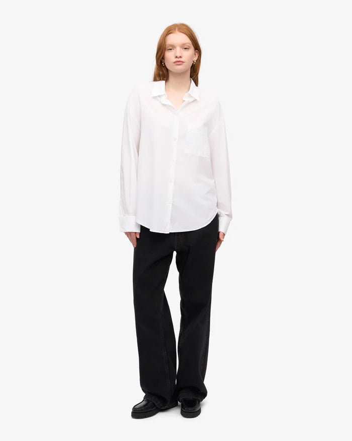 Womens COLORFUL STANDARD Organic Oversized Shirt in Optical White