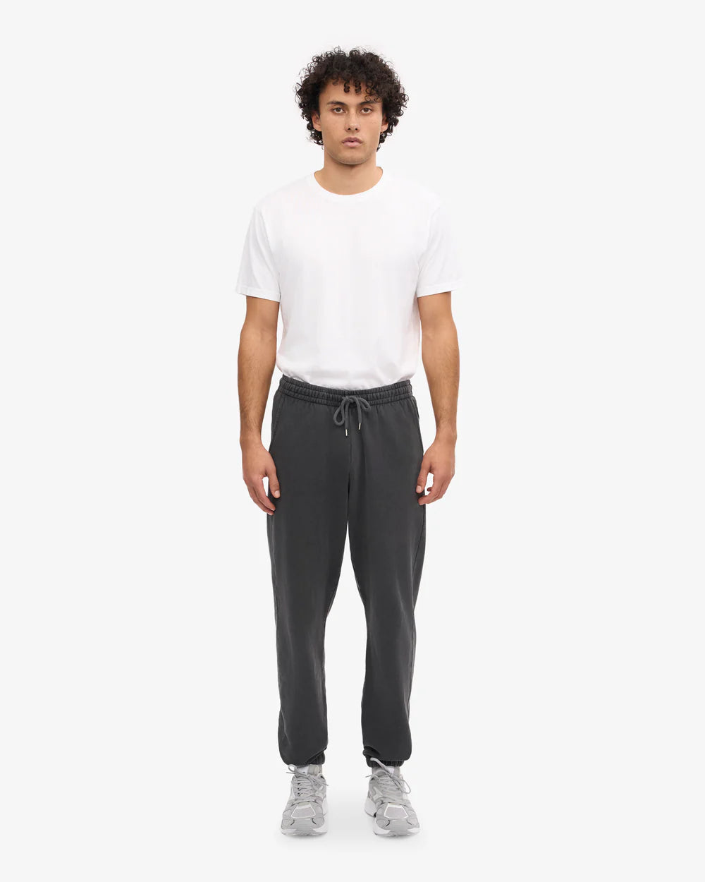COLORFUL STANDARD Cuffed Sweatpants in FADED BLACK