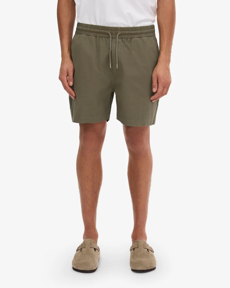 COLORFUL STANDARD Organic Twill Shorts in DUSTY OLIVE