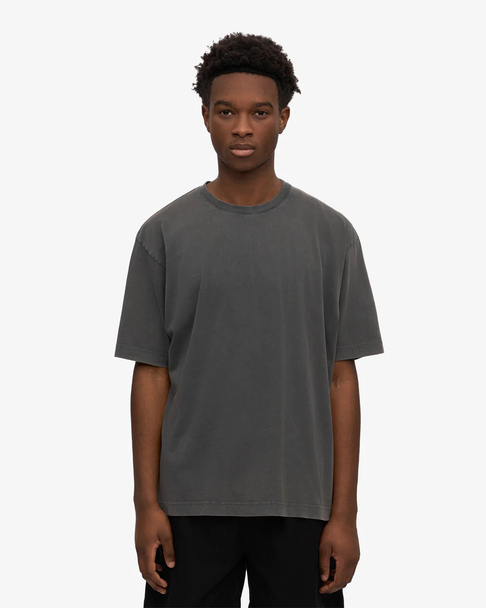 COLORFUL STANDARD Oversized T-Shirt in Faded Black