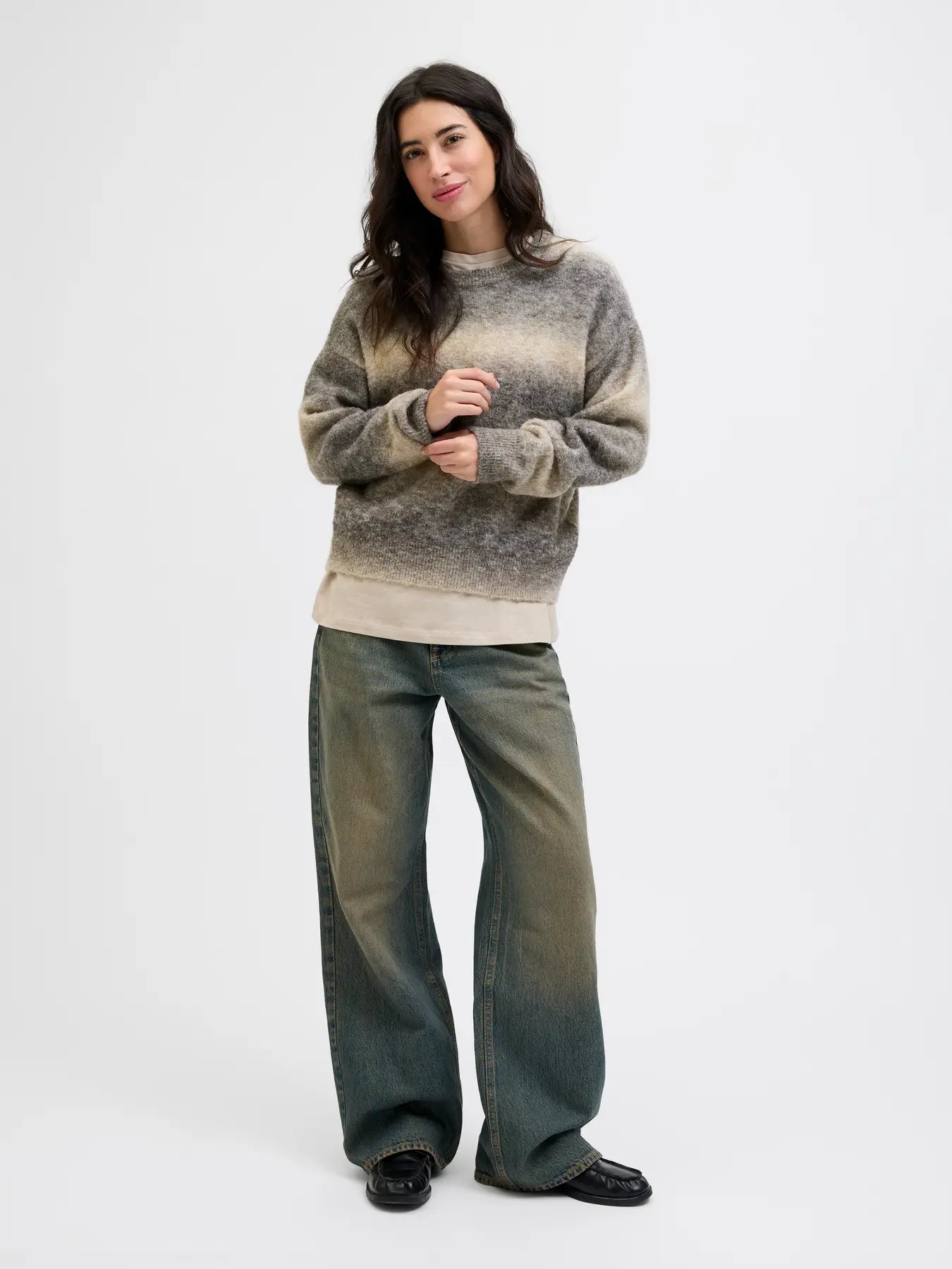 Womens JJXX Amira Knitted Jumper in BEIGE