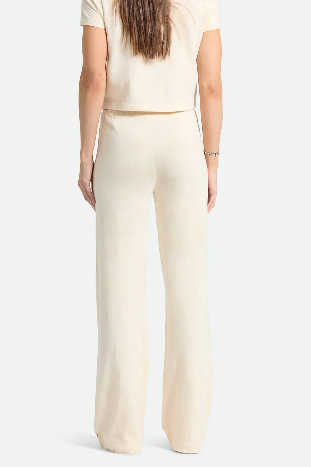 Womens BRIXTON Siesta Knit Trousers in Whitecap