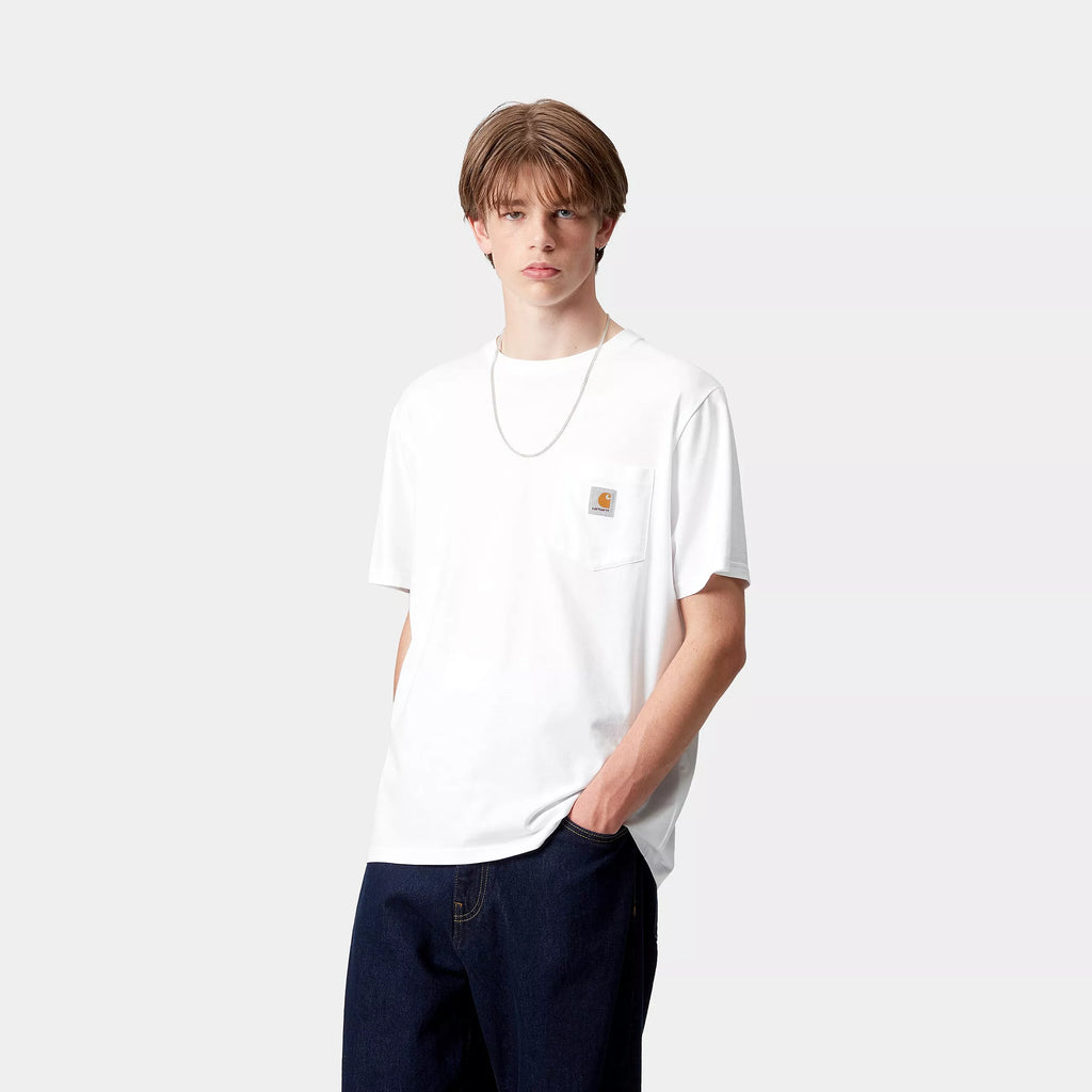 CARHARTT WIP Pocket T-Shirt in WHITE