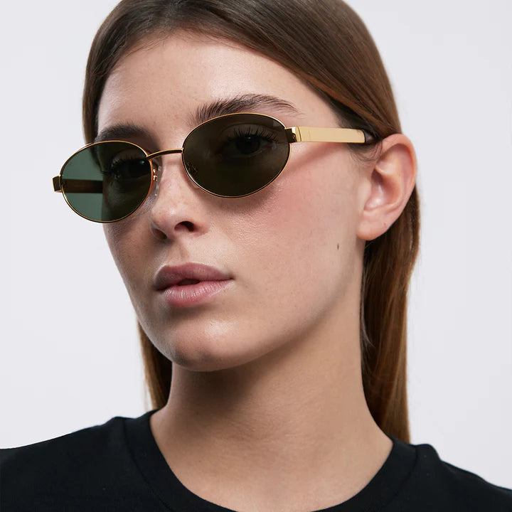 MELLER Karam Metal Sunglasses in GOLD OLIVE
