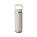 YETI Rambler® 18 oz (532 ml) Bottle with Straw Cap in Cape Taupe