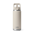 YETI Rambler® 26 oz (769 ml) Bottle With Straw Cap in Cape Taupe