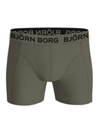 BJORN BORG 3 Pack Stretch Boxers in GREEN PATTERN