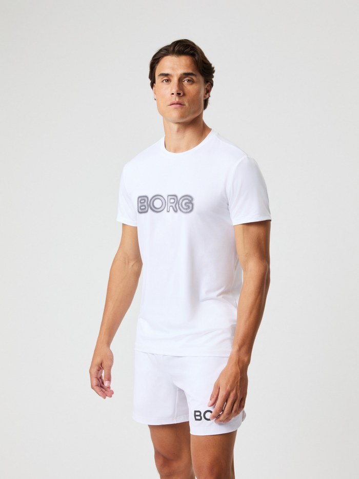 BJORN BORG Graphic T-Shirt in WHITE