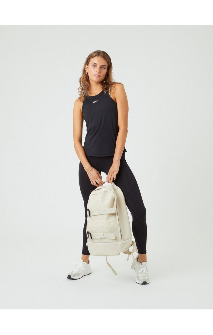 Womens BJORN BORG Racerback Sports Tank Top in BLACK