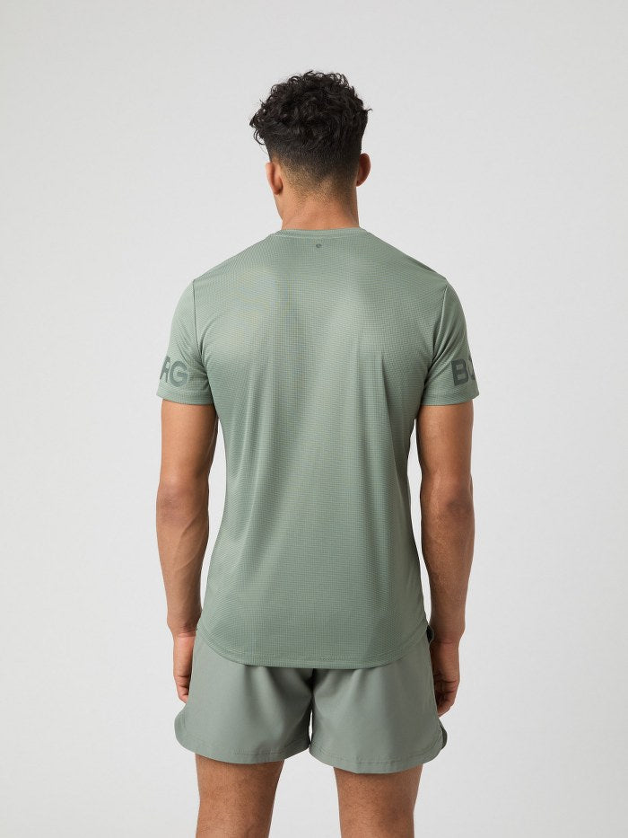 BJORN BORG Light Gym T-Shirt in AGAVE GREEN