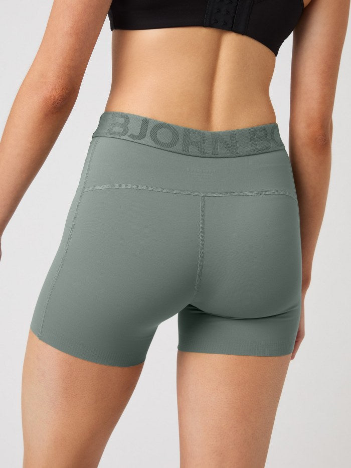Womens BJORN BORG Ace Stretch Shorts in AGAVE GREEN