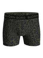 BJORN BORG 3 Pack Stretch Boxers in GREEN PATTERN