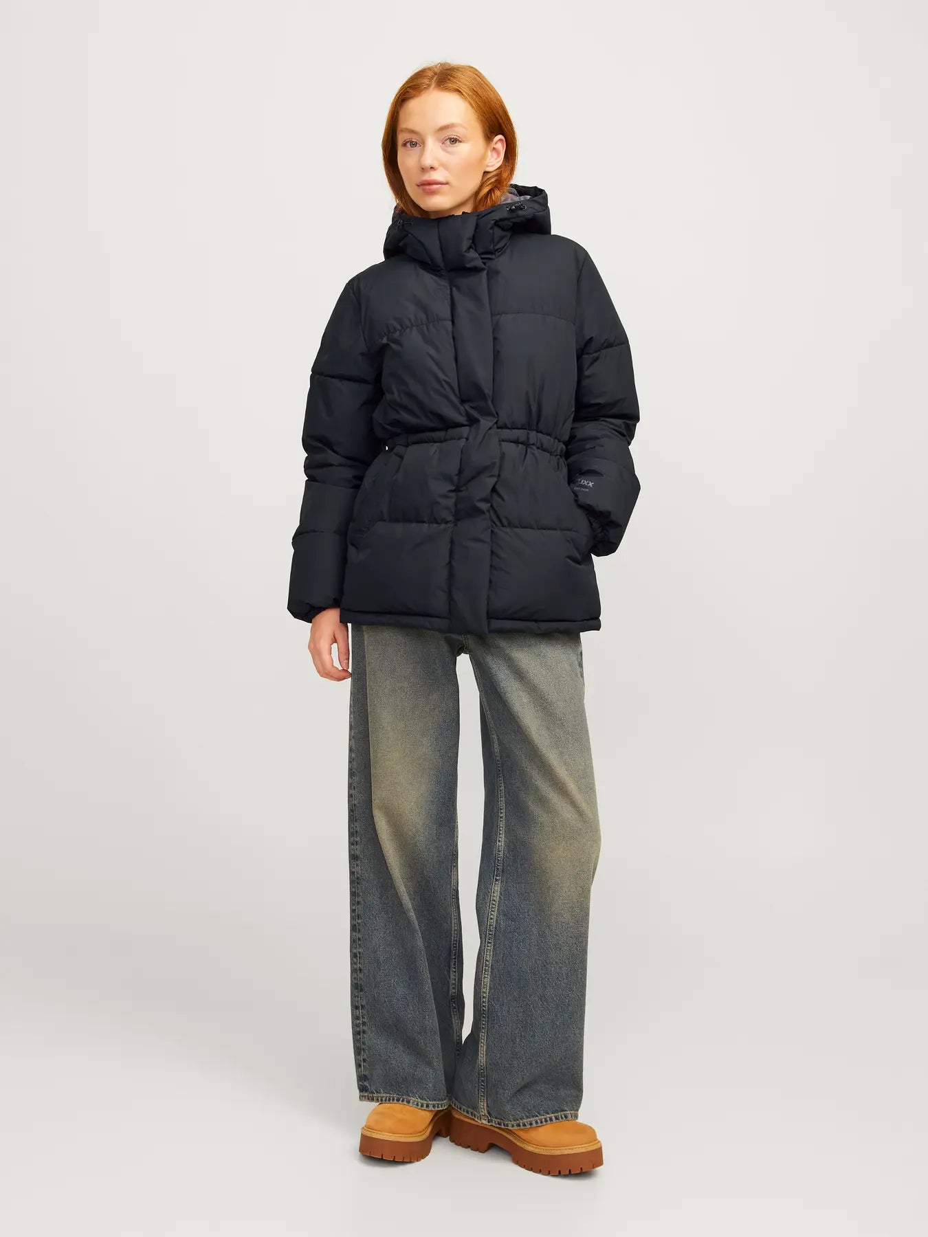 Womens JJXX Puffer Jacket in BLACK