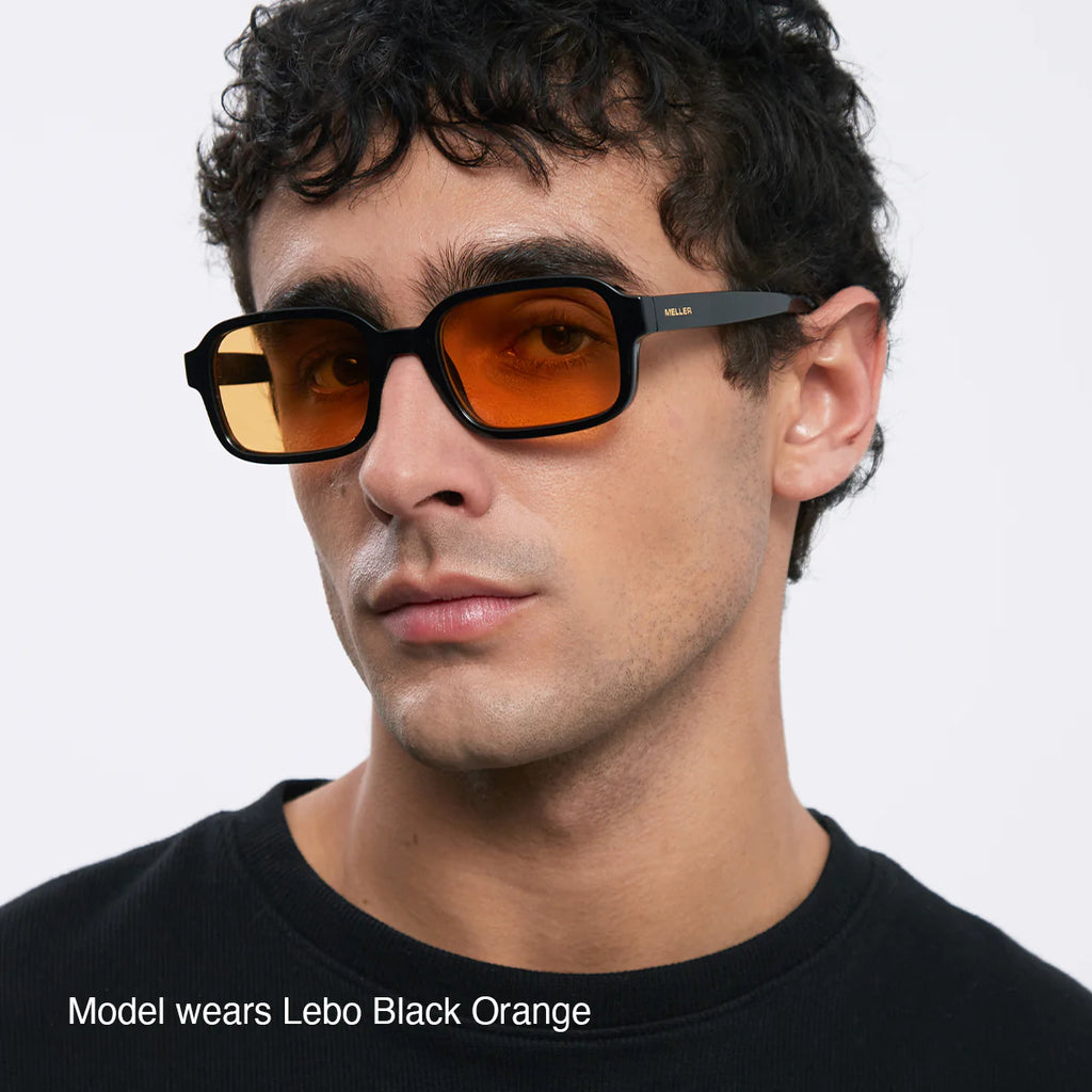 MELLER Lebo Rectangular Sunglasses in ALL BLACK