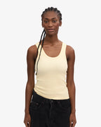 Womens COLORFUL STANDARD Rib Tank Top in YELLOW