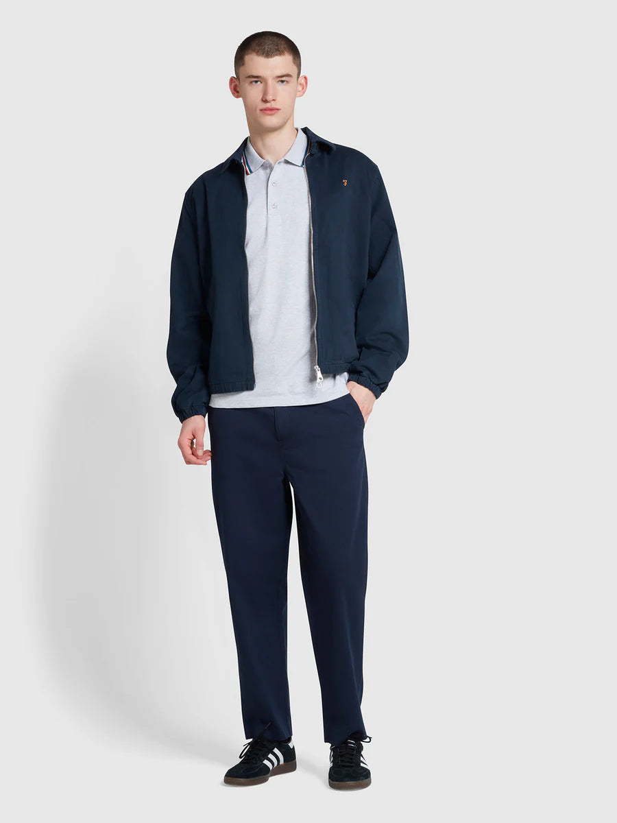FARAH Hawtin Patch Fine Twill Trousers in NAVY
