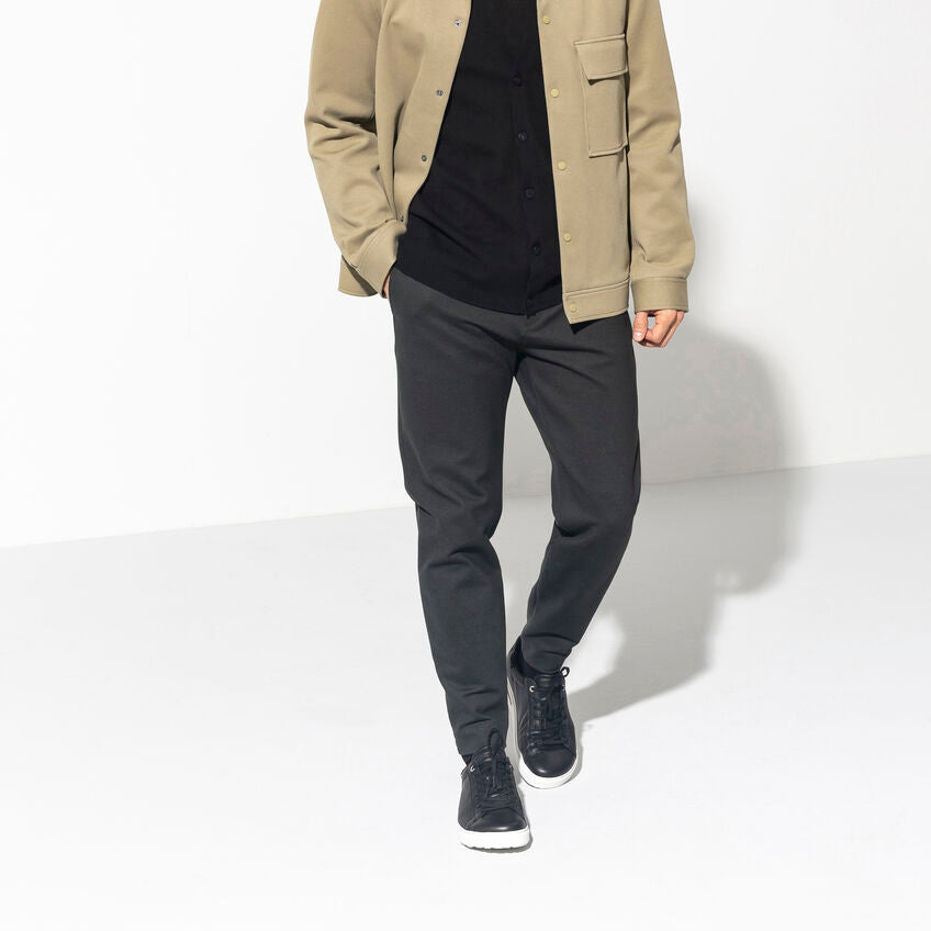 BIRKENSTOCK Natural Leather Bend Low Sneaker in BLACK