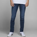 JACK & JONES Glenn Original 812 Slim Fit Jeans in DARK BLUE DENIM