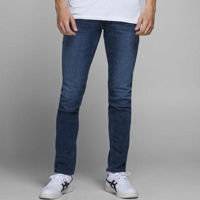 JACK & JONES Glenn Original 812 Slim Fit Jeans in DARK BLUE DENIM