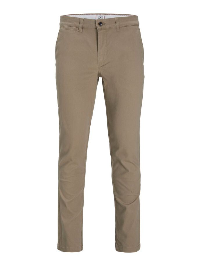 JACK & JONES Marco Slim Fit Chino Trousers in BEIGE