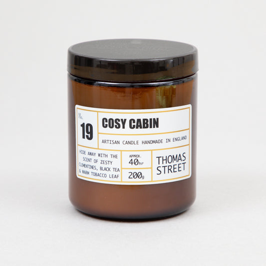 THOMAS STREET CANDLES #19 Cosy Cabin Glass Candle (200g)