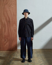 USKEES Buttoned Workshirt in BLACK