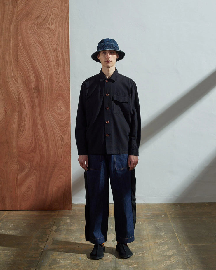 USKEES Buttoned Workshirt in BLACK