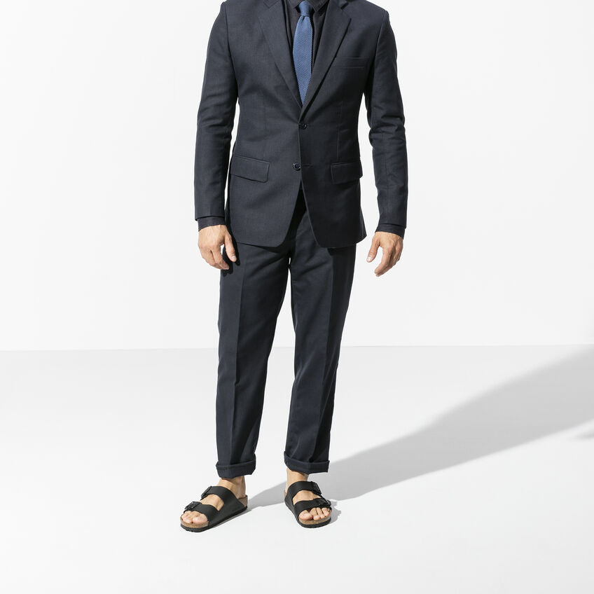 BIRKENSTOCK Arizona Birko-Flor Sandals in BLACK