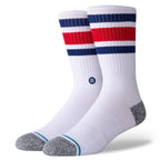 STANCE Boyd Staple Socks in WHITE , RED & BLUE