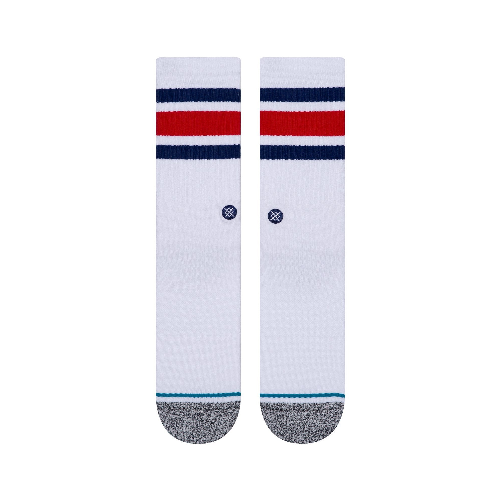 STANCE Boyd Staple Socks in WHITE , RED & BLUE