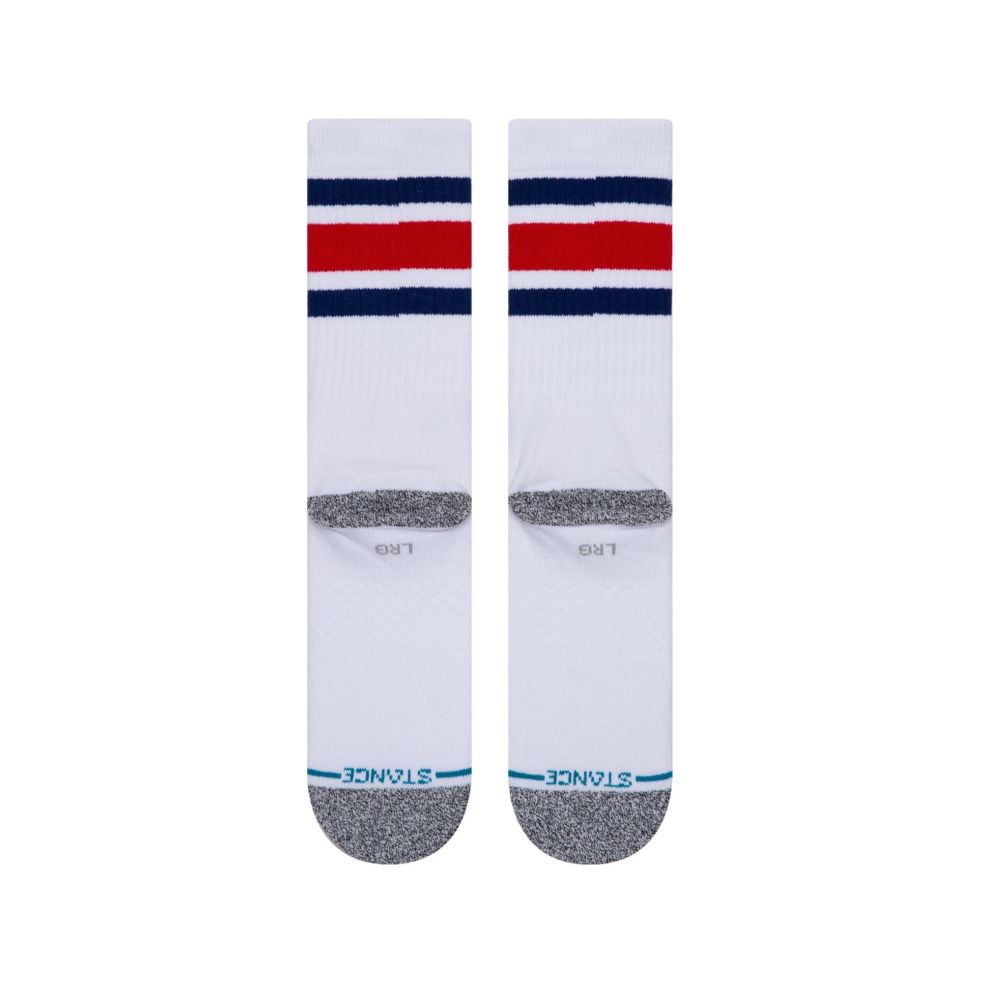 STANCE Boyd Staple Socks in WHITE , RED & BLUE