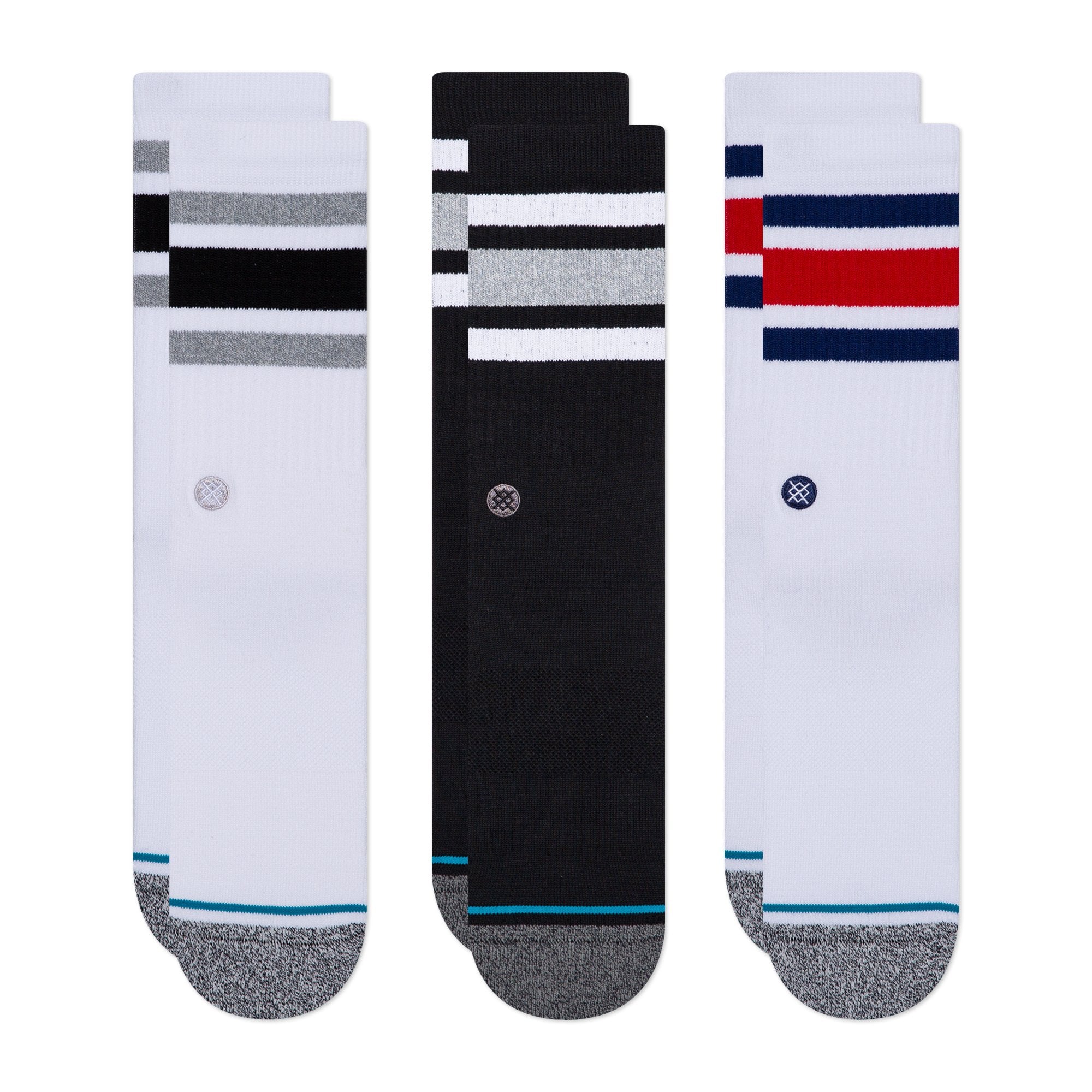 STANCE Boyd 3 Pack Staple Socks in MULTI PACK